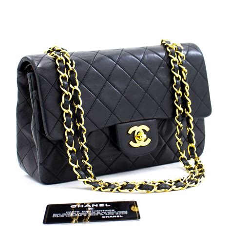 chanel bruine leren tas